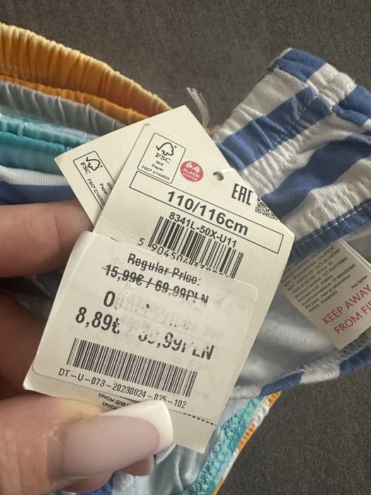 Reserved 7 sztuk Zestaw majtek dla chłopca slipy dni tygodnia