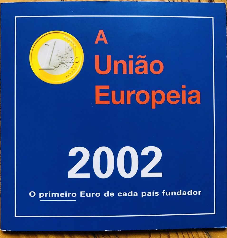 Coleção moedas 1 euro dos 12 fundadores da União europeia 2002