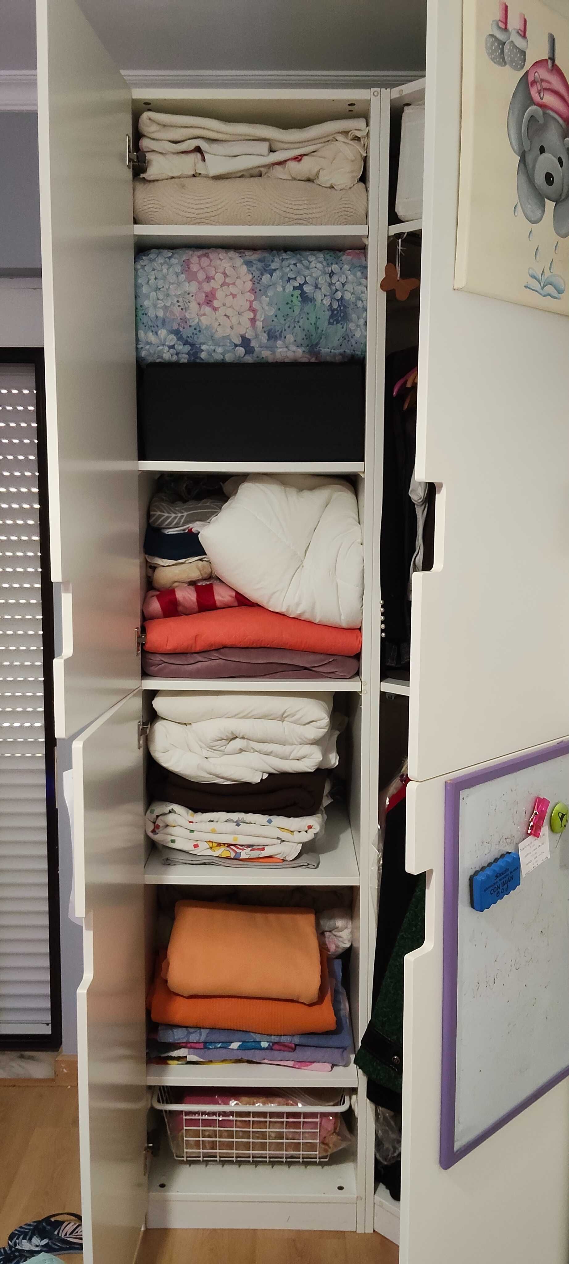 Armário IKEA branco - módulo 3 blocos para canto