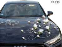 Dekoracja ślubna na samochód  ozdoby na samochód kwiaty 293