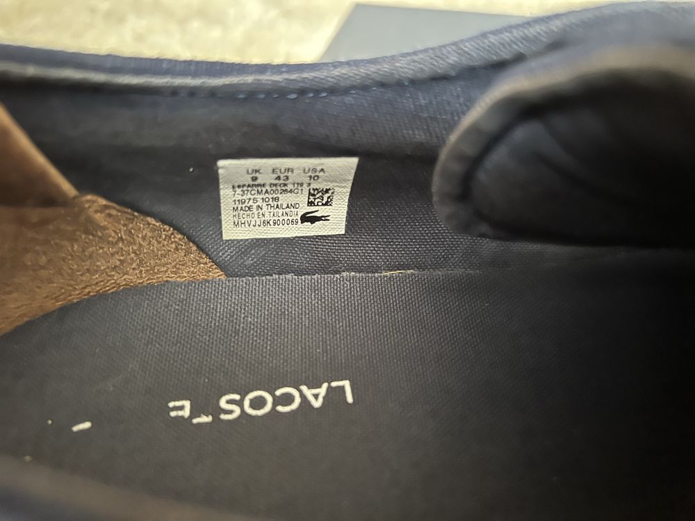 Чоловічі кеди Lacoste 43 р. 28 см.оригінал стан ідеал
