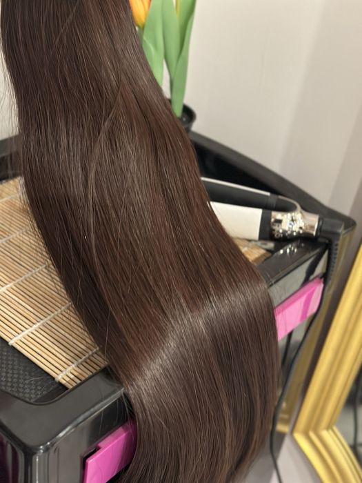 Włosy słowianskie LUX wyczesane , geste 57cm 100g