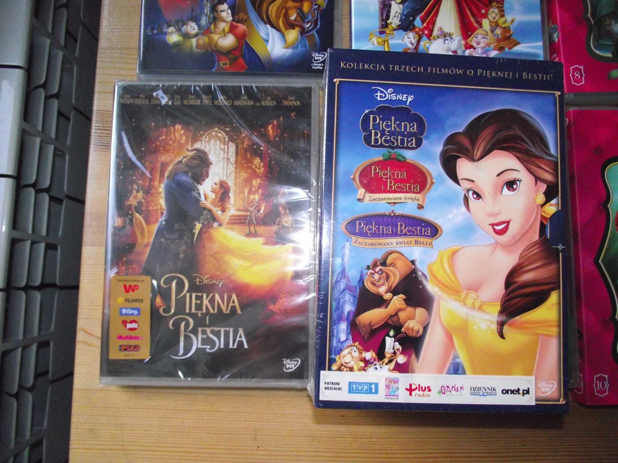 Piękna i Bestia 4 bajki nowe Disney dvd  filmy