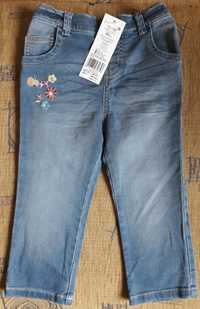 F&F jeansy dziewczęce r.86