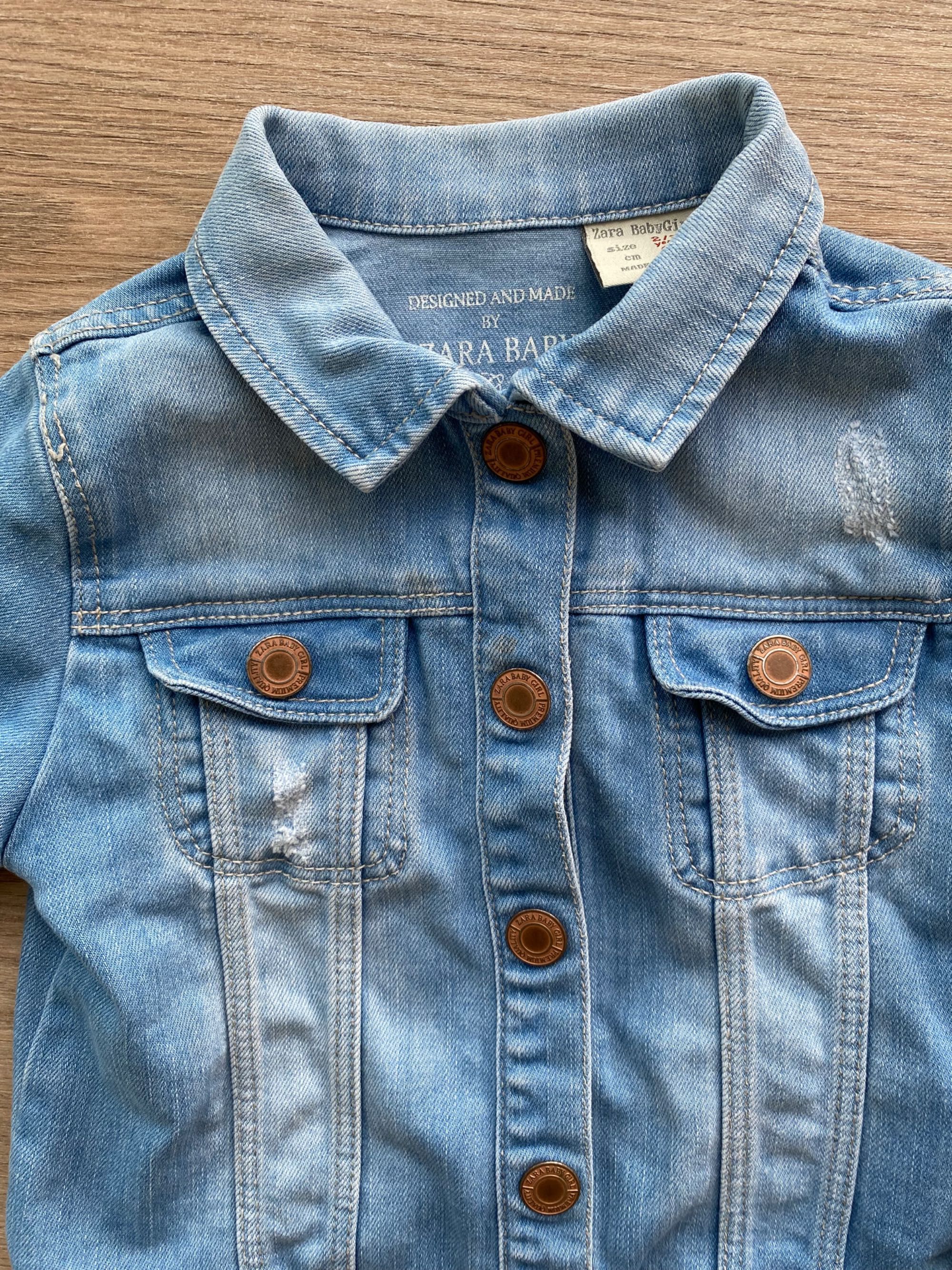 Dziewczęca kurtka jeansowa Zara r. 98