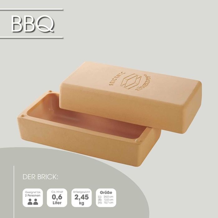 гриль барбекю Цегла для барбекю Römertopf  з натуральної глини
