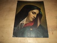 Stary przedwojenny oleodruk religijny