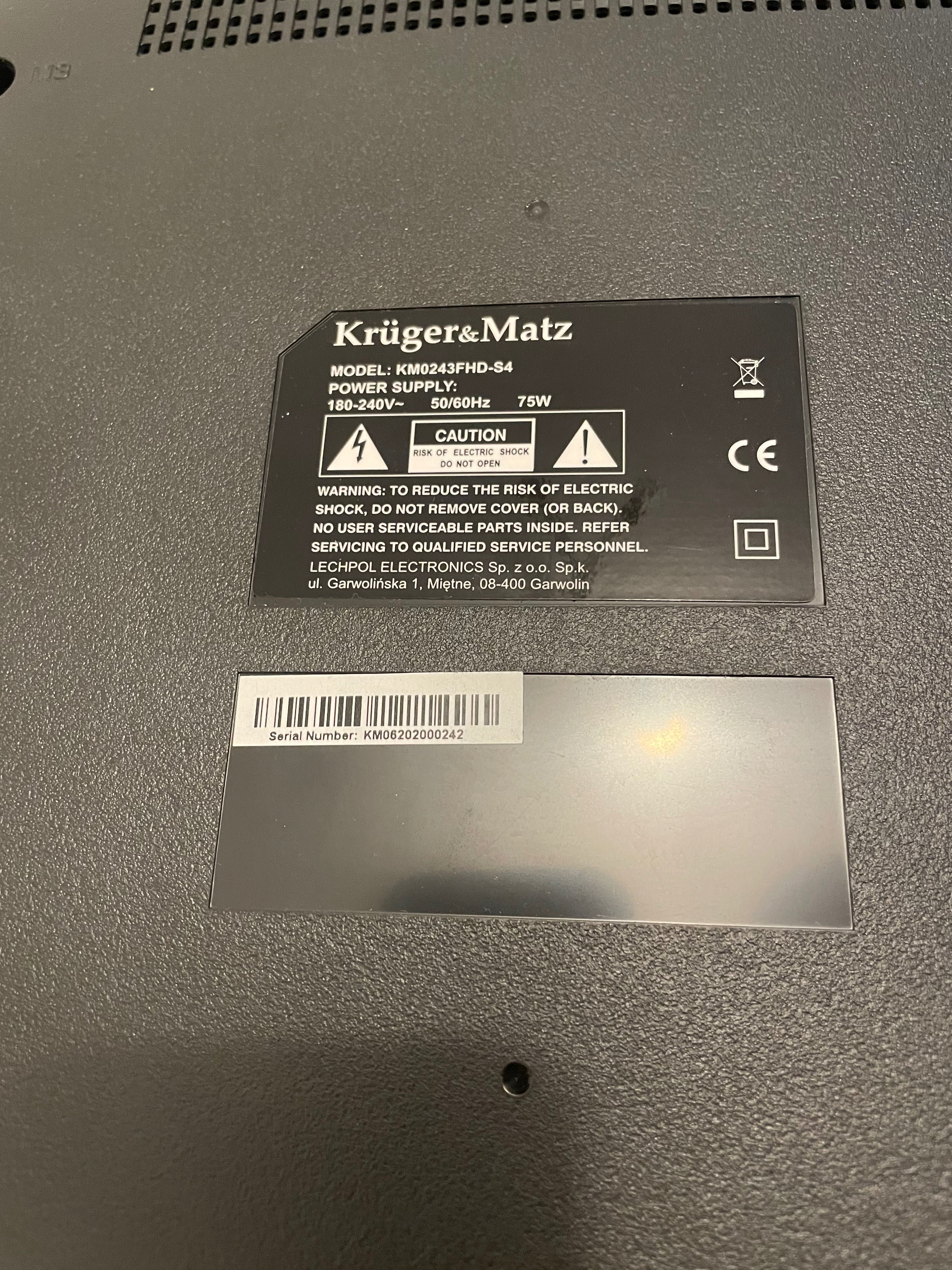 Telewizor Krüger&Matz KM0243FHD-S4 – uszkodzony ekran
