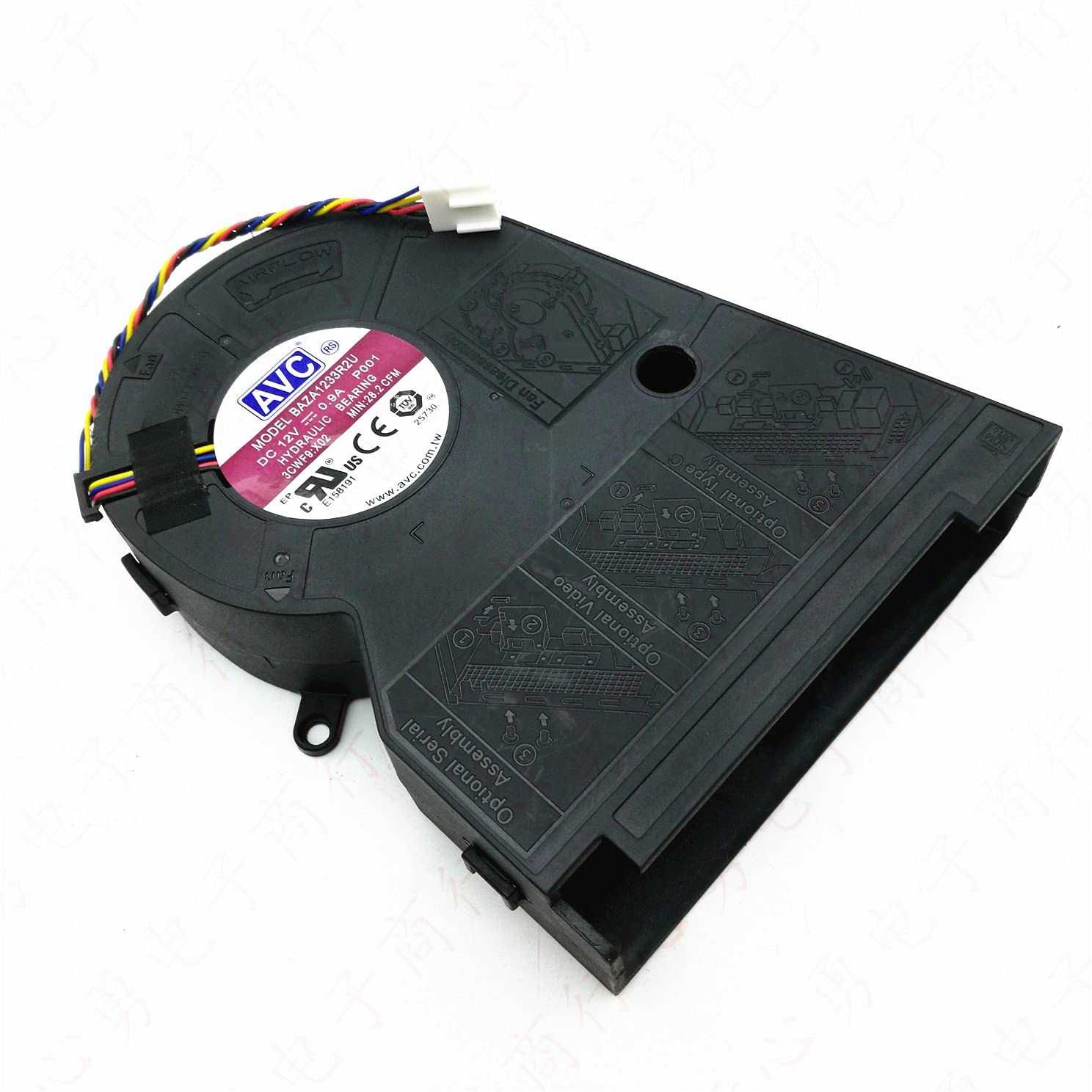BAZA1233R2U P001 12V AVC Fan 12V 0.9A 3CWF9: X02 Chassis Cooling Fan