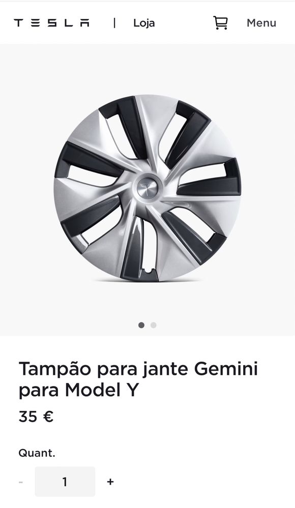 Tampão para jante Gemini para Model Y