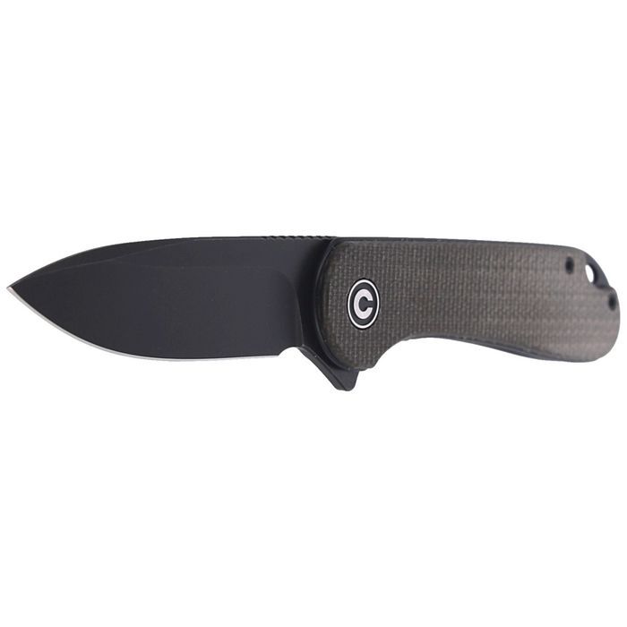 Nóż składany CIVIVI Elementum Flipper Green Micarta, Black Stonewashed