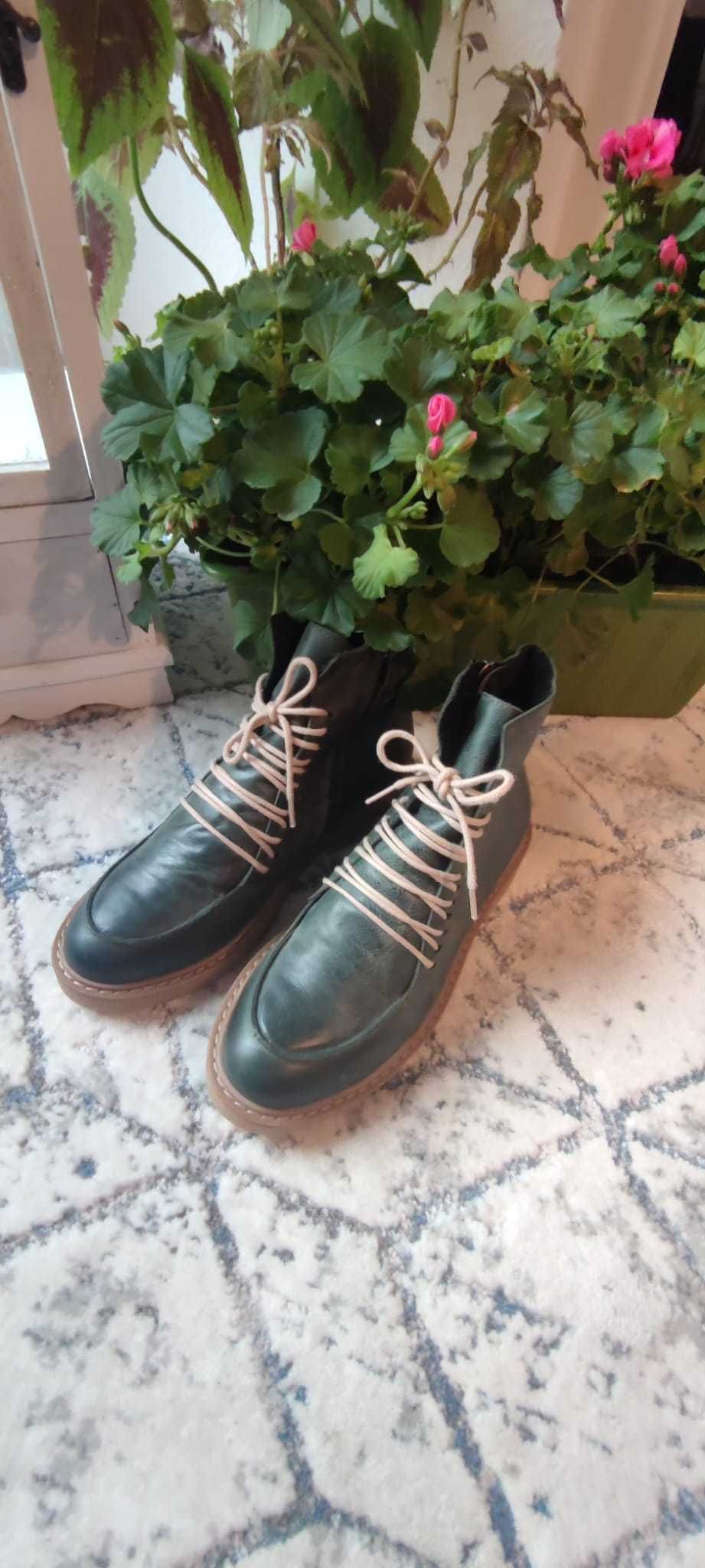 Stylowe botki zielone