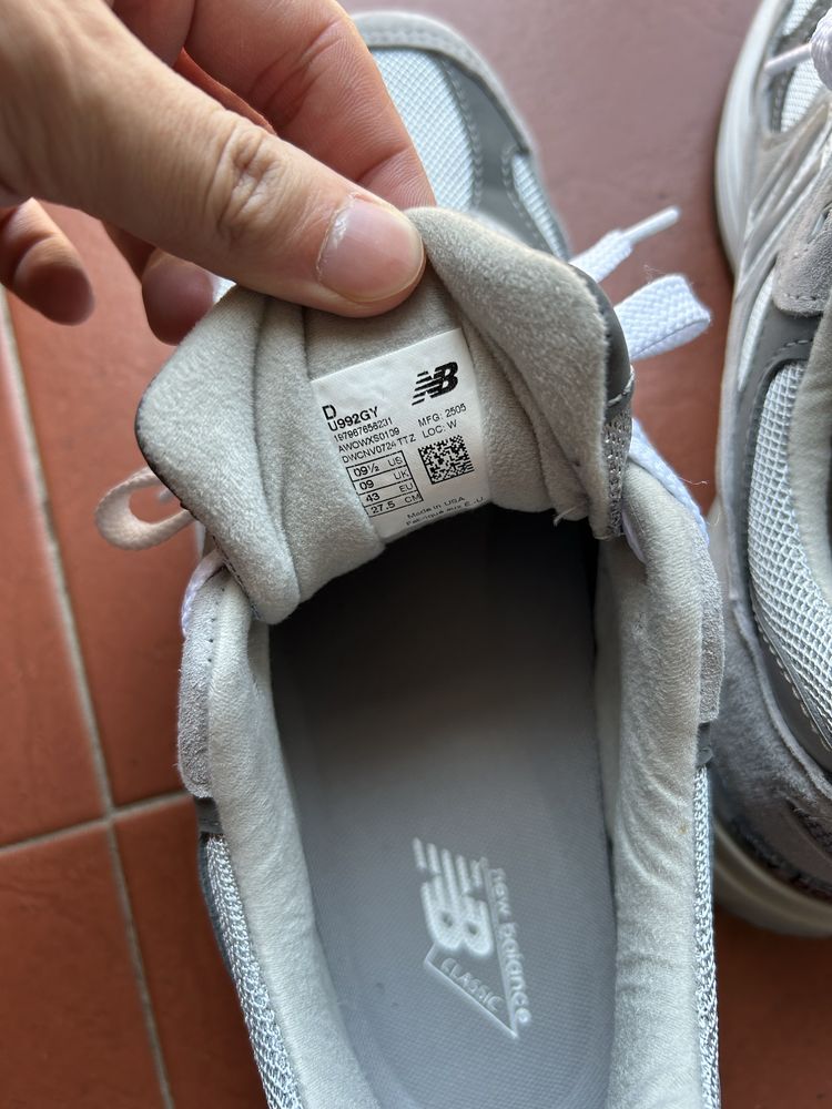 New balance 992 grey