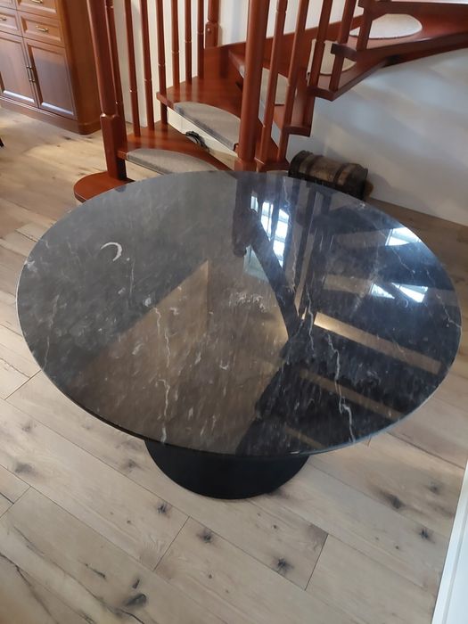 Stół okrągły granitowy blat 120 cm