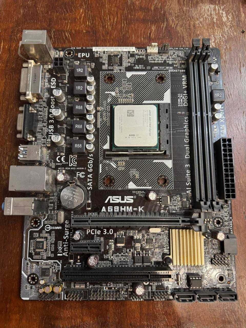 Збірка AMD A10-7800,  Asus A68HM-K, 2x Crucial 4gb ddr3, Gtx 750ti 2gb