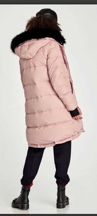 Пуховик пуффер пальто zara