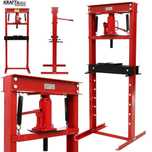 KRAFT&DELE Prasa Hydrauliczna Warsztatowa 20 Ton Płyty Żeliwne 0-650Mm