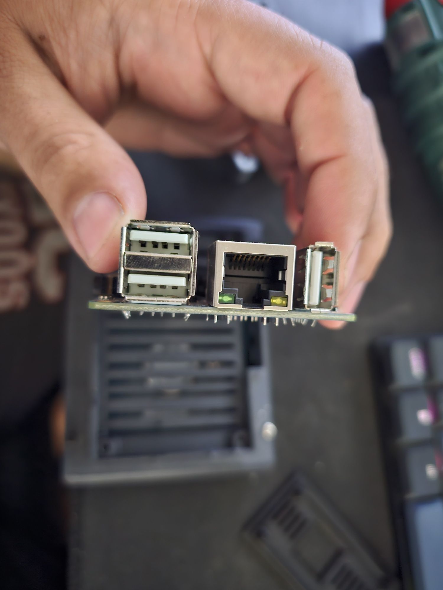 Orange pi pc com caixa dissipadores e cabo de alimentação