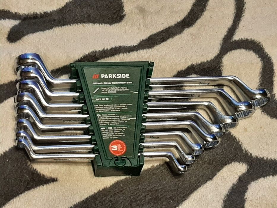 Nowy zestaw kluczy oczkowych Parkside