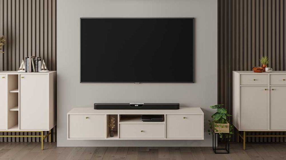 Komoda RTV 2K 1S podwieszana JAKATA 4 Beż piaskowy HIT !!!