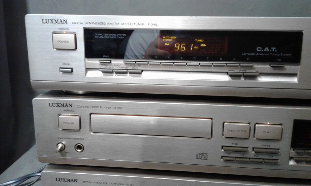 LUXMAN A-331,T-341L, D-351,zestaw stereo