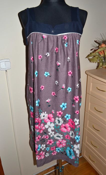 letnia podomka sukienka tunika plażowa  4XL_ 50/52