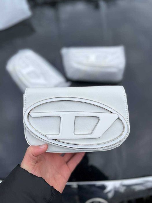 Сумка Дизель Біла / Жіноча Сумочка Diesel / Сумка Дізель Diesel клатч