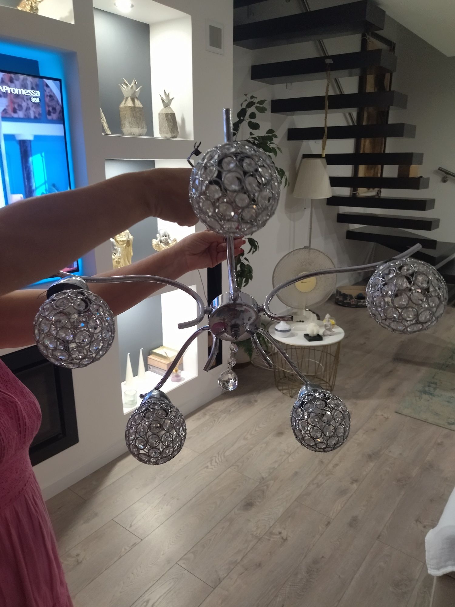 Candeeiro de tecto 5 lampadas