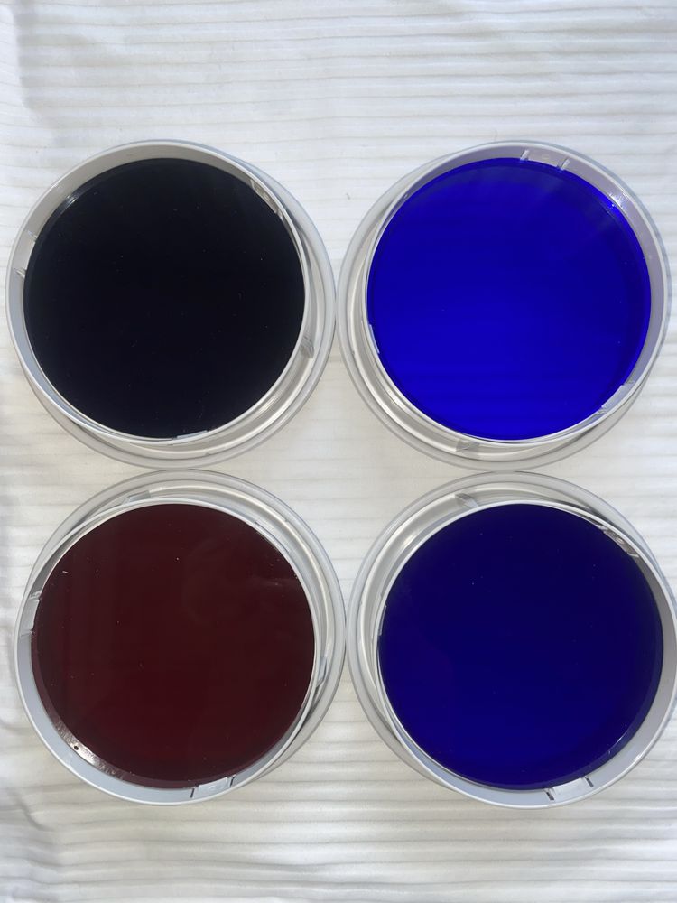 Цветной фильтр на Bioptron-pro от Zepter красный синий голубой фиолет