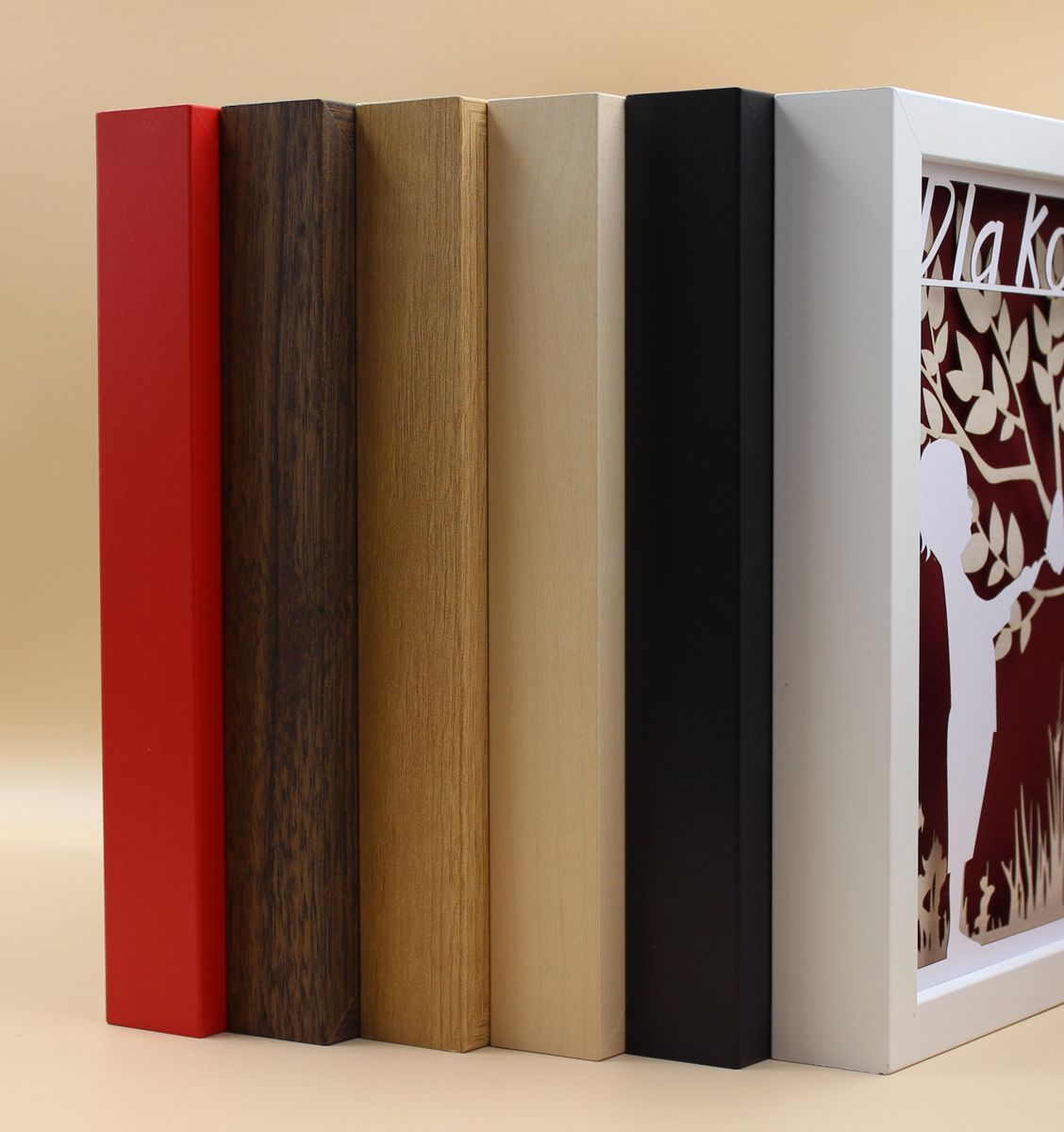 Lampka Nocna Ramka 3D Shadow Box LED Zwierzątka