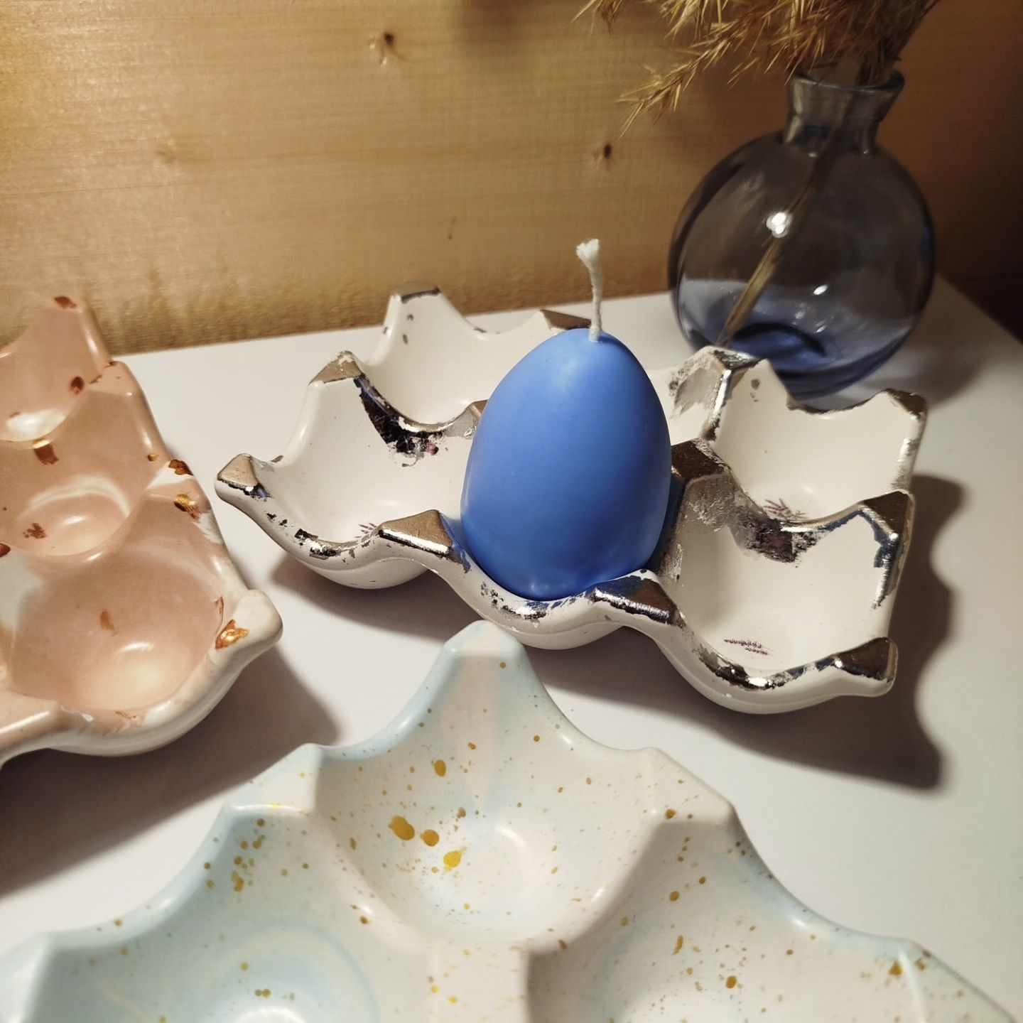 Подставка под яйца из гипса декоративная
