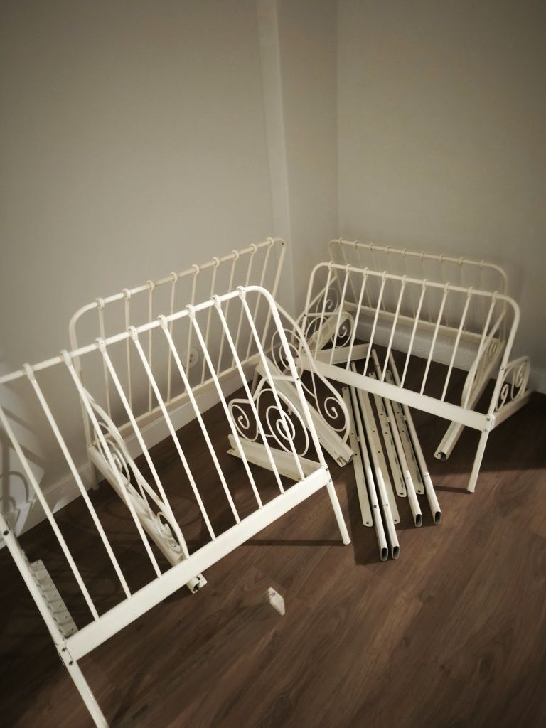 2 camas criança/adolescente metal extensíveis