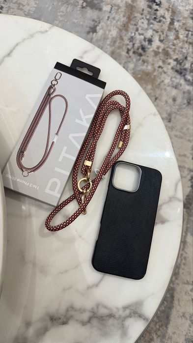 Pitaka оригінал 16Pro max чохол і ремінець