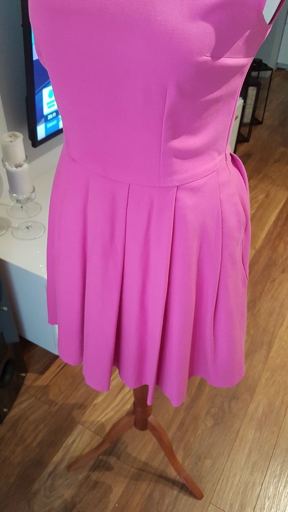 Różowa sukienka, krótka sukienka, Mohito, M, 38 , kieszenie