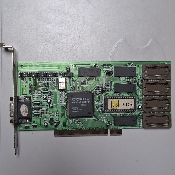 Karta graficzna S3 VIRGE/DX 2mb EDO PCI Retro pc
