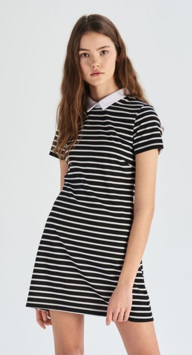 sukienka z kołnierzykiem SINSAY