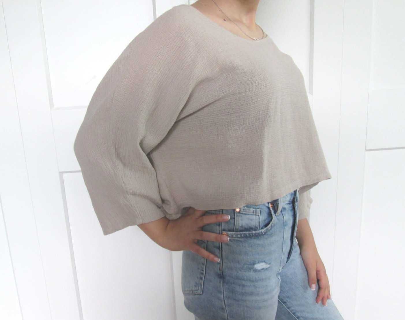 Alexandre Laurent bluzka oversize bawełna vintage S M L uniwersalna
