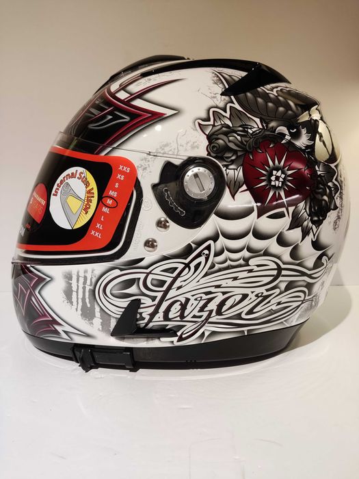 Capacete Lazer dupla-viseira mota scooter novo