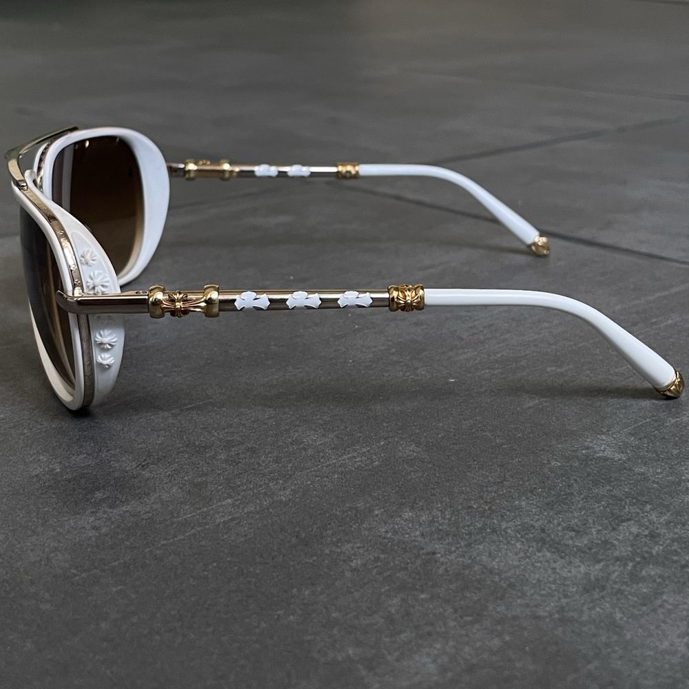 Óculos de Sol Chrome Hearts “Jackwacker” em ouro
