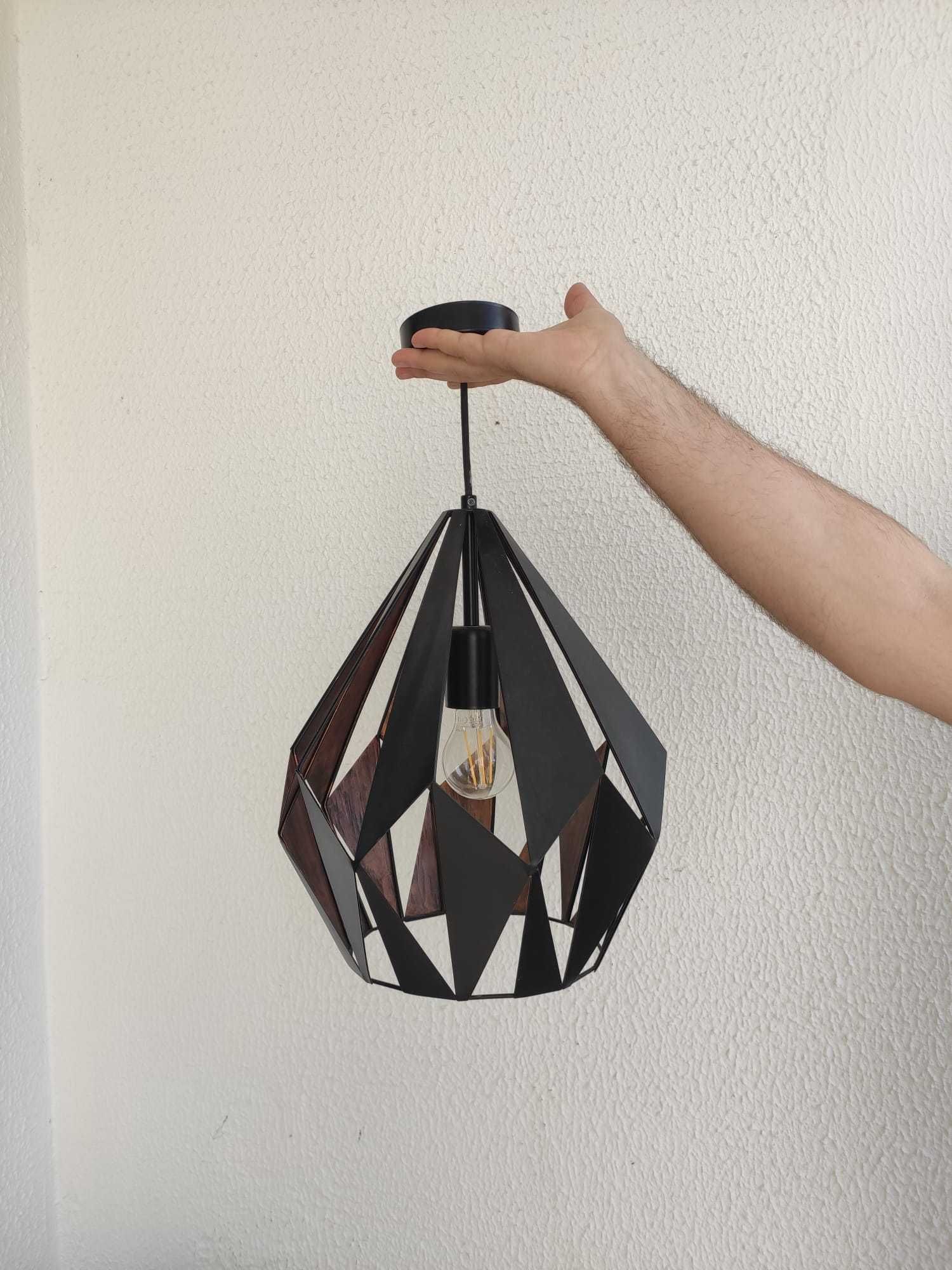 Candeeiros suspensos CARLTON (preto)