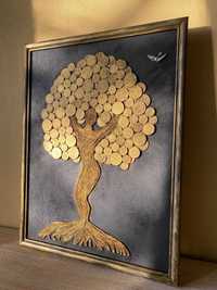 Картина денежное дерево панно подарунок коханій