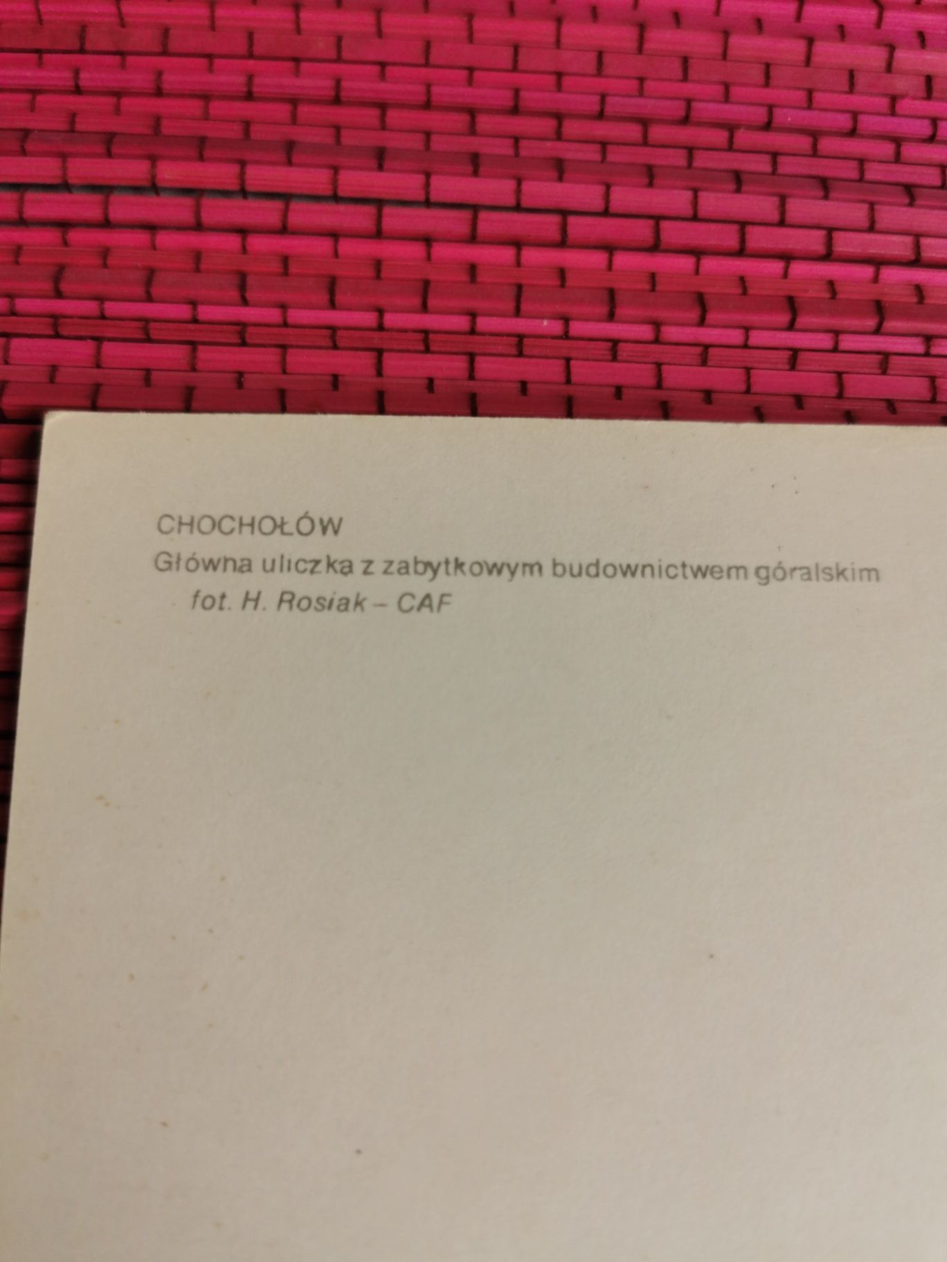 Pocztówka Chochołów lata 70