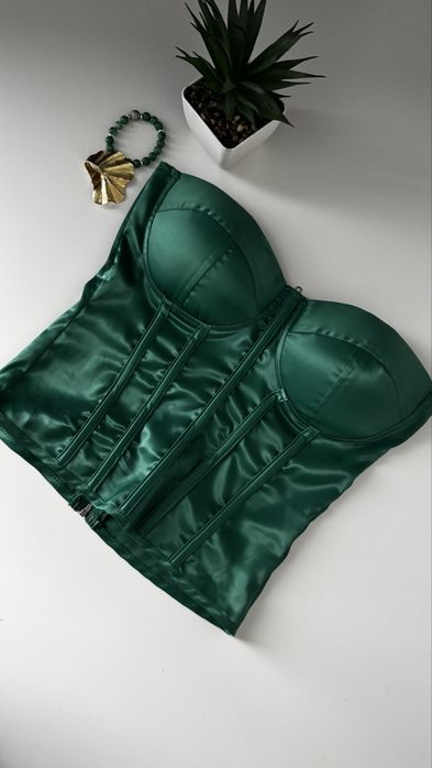 Топ корсет зелений