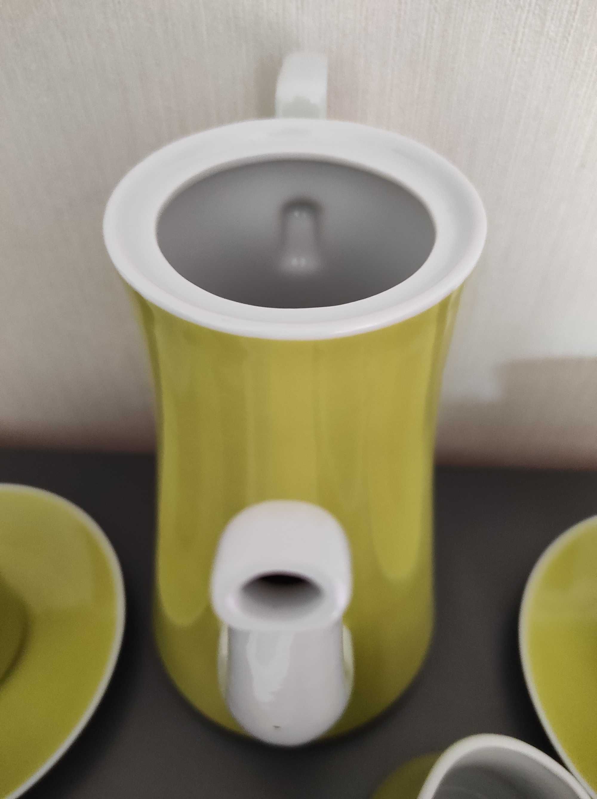 Serwis do kawy, stara porcelana Wałbrzych
