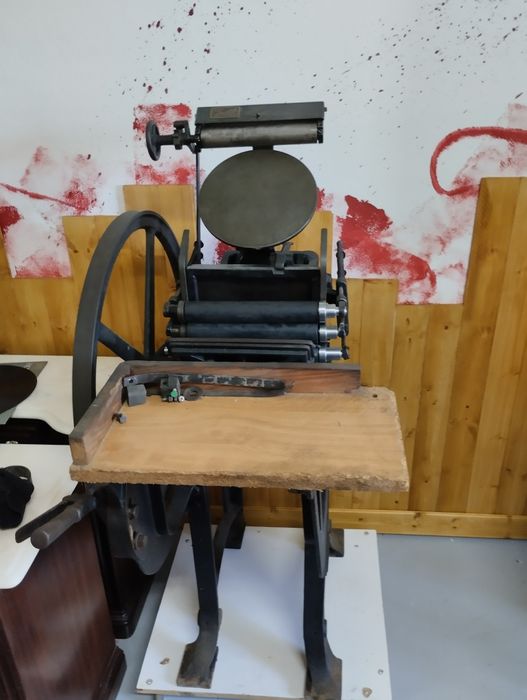 Máquina tipografia antiga