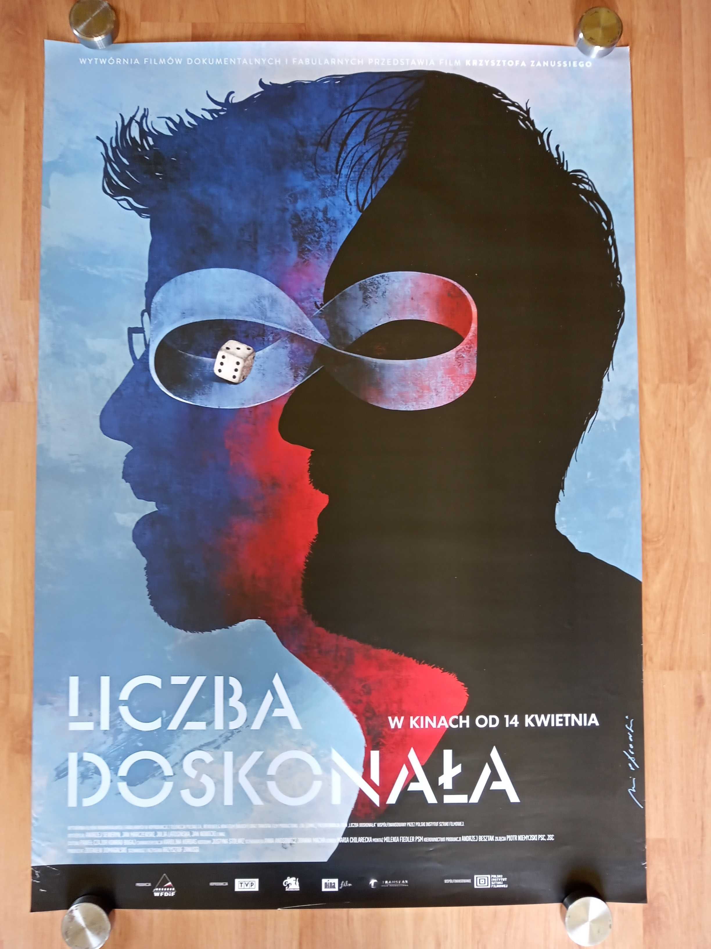 Plakat filmowy LICZBA DOSKONAŁA/Zanussi/Pągowski/Oryginał 2023 rok.