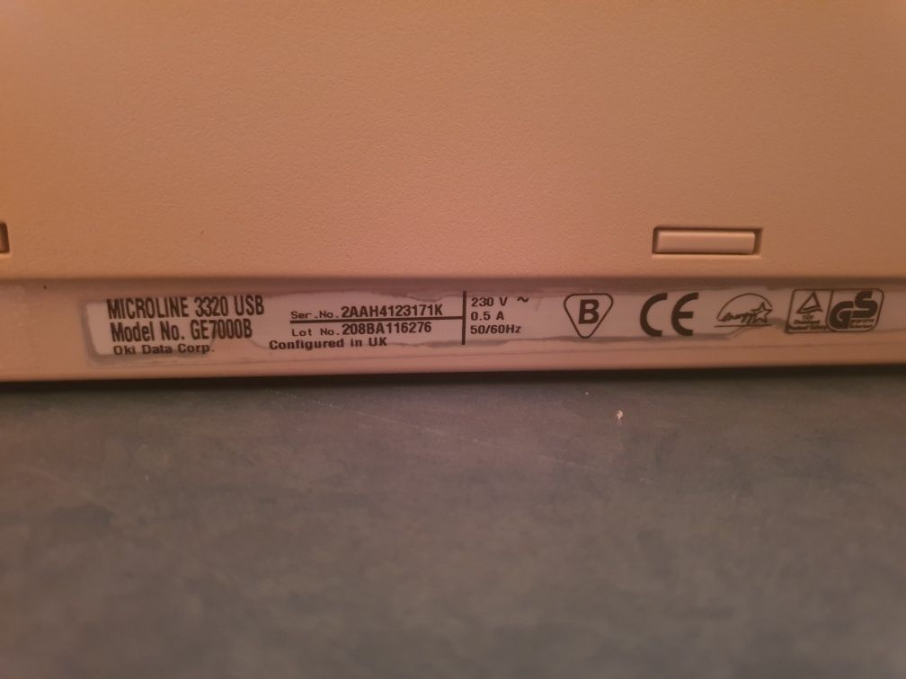 Drukarka igłowa OKI 3320 Microline USB / LPT