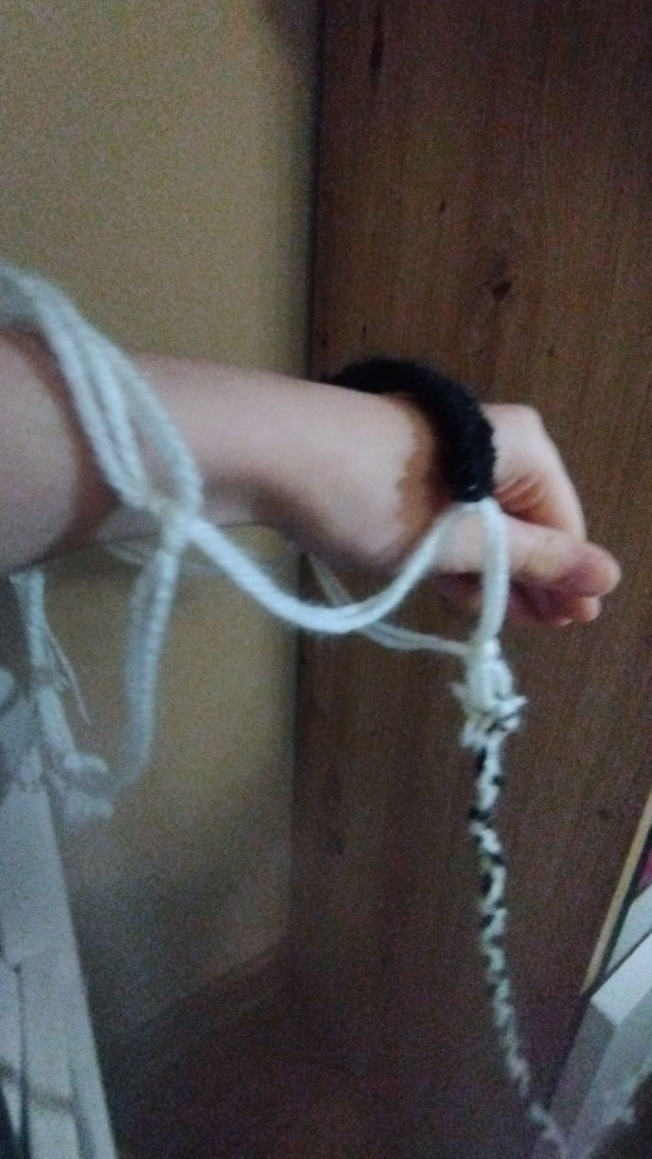 Halter z uwiązem w kolorach biało-czarnych na koniki A4
