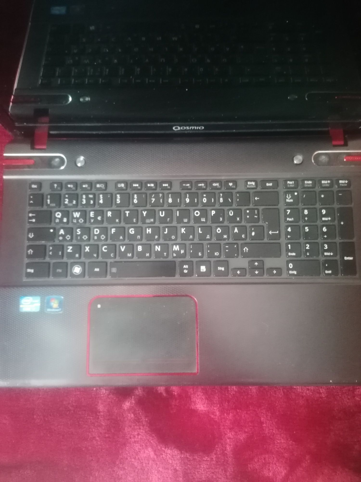 Ігровий ноутбук Toshiba Qosmio X870 16/120/500 Gb