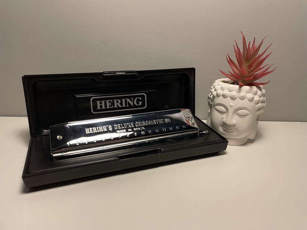 Harmonijka ustna Hering 6164 Deluxe Chromatic - zadbana, z kolekcji